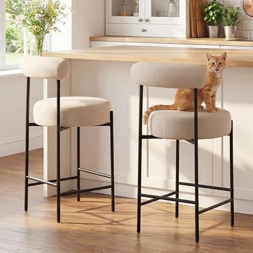 Set upholstered barstools - upholstered,