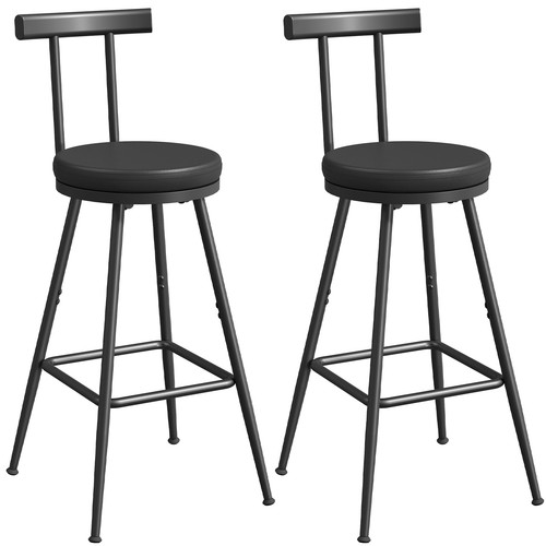 Bar stools set 2 - 2, pu