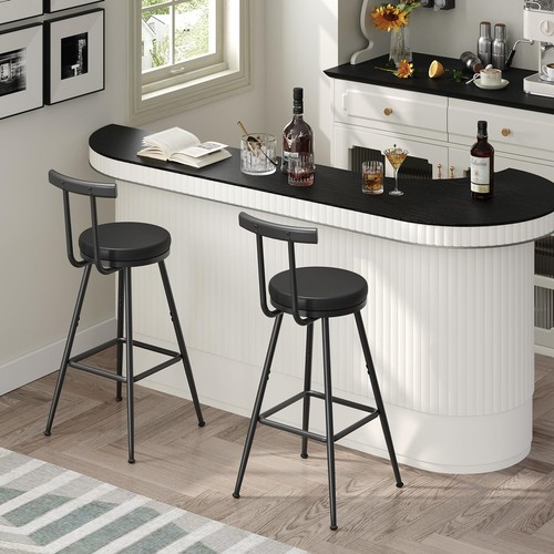 Bar stools set 2 pu - set,