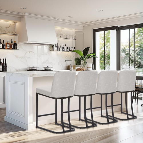 Set leather bar stools - set,