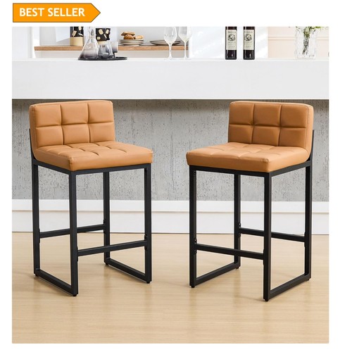 Modern faux leather counter - faux,