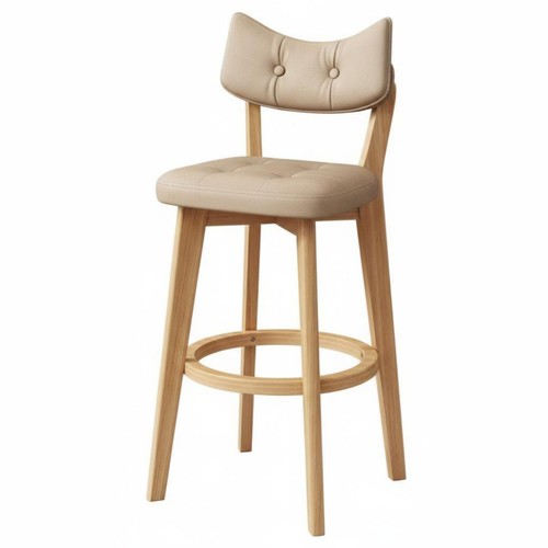 Padded bar stool with backrest - padded,