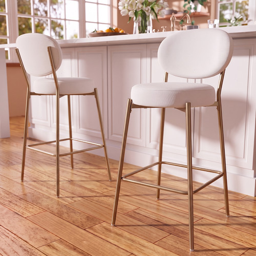 Modern velvet bar stools - modern,