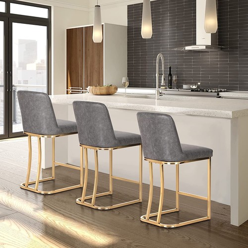 Bar stools set pu leather - bar,